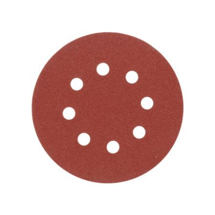 VOREL Klett-Fiberscheibe 125 mm / P100 8 Löcher (5 Stück)