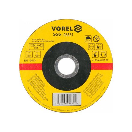 VOREL Trennscheibe für Metall 125 x 1,0 x 22,2 mm