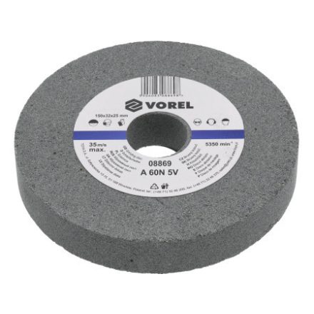 VOREL Schleifscheibe 150 x 32 x 25 mm feine Körnung