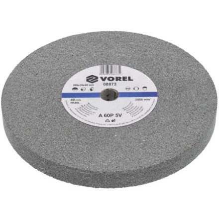 VOREL Schleifscheibe Feinkorn 200 x 16 x 20 mm