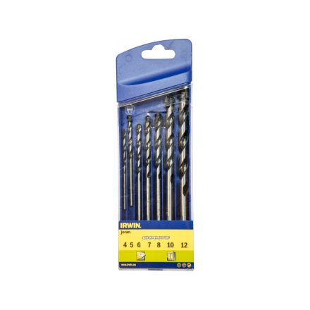 IRWIN Granitbohrer-Set 7-teilig zylindrisch (4-5-6-7-8-10-12 mm)