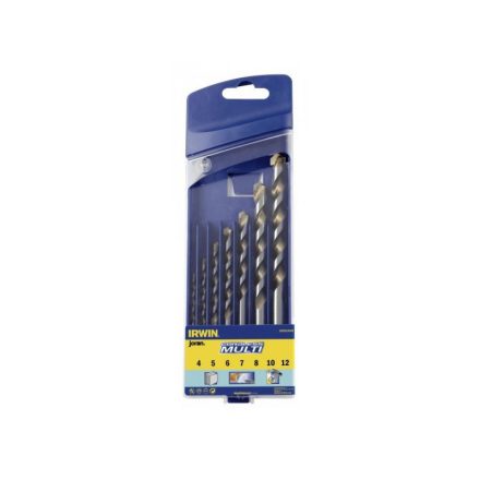 IRWIN Universalbohrer-Set 7-teilig zylindrisch (4-5-6-7-8-10-12 mm)