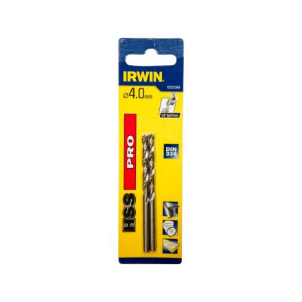 IRWIN Schraubenbohrer 4 x 75/43 mm HSS PRO zylindrisch (2 Stück)