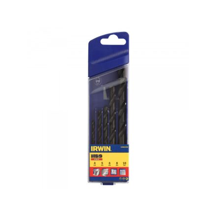 IRWIN Schraubenbohrer-Set 5-teilig HSS PRO zylindrisch (4-5-6-8-10 mm)