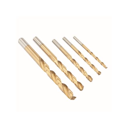 IRWIN Schraubenbohrer-Set 5-teilig HSS TiN zylindrisch (4-5-6-8-10 mm)