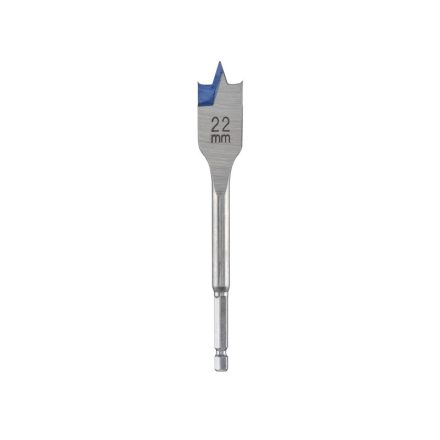 IRWIN Flachholzbohrer 22 x 152 mm Bit Blue Groove 4x