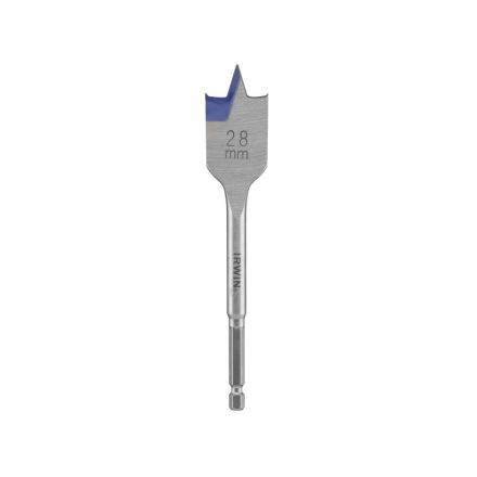 IRWIN Flachholzbohrer 28 x 152 mm Bit Blue Groove 4x
