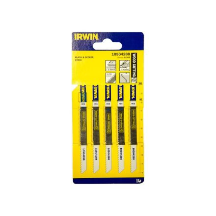 IRWIN Stichsägeblatt U101B 100/2,5 mm HCS (5 Stück)