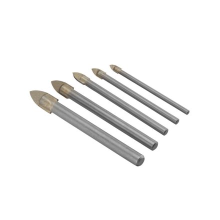 IRWIN Glas- und Fliesenbohrer-Set 5-teilig zylindrisch (4-5-6-8-10 mm)