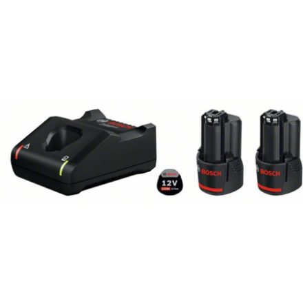 BOSCH Akku-Set GBA 12V / 2 x 3,0 Ah Akku + GAL 12V-40 Schnellladegerät