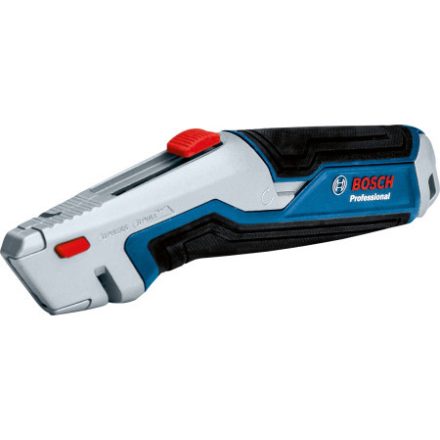 BOSCH Trapezklingenmesser mit einziehbarer Klinge, Klingenträger