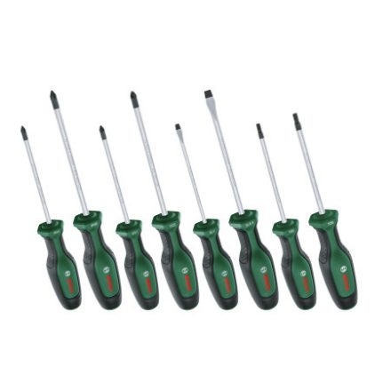 BOSCH Schraubendreher-Satz 8-teilig S2 (PH, PZ, SL, TX)