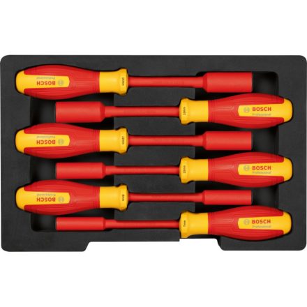 BOSCH Schraubendrehersatz 6-teilig (SW7 - 14 mm) isoliert bis 1000 V