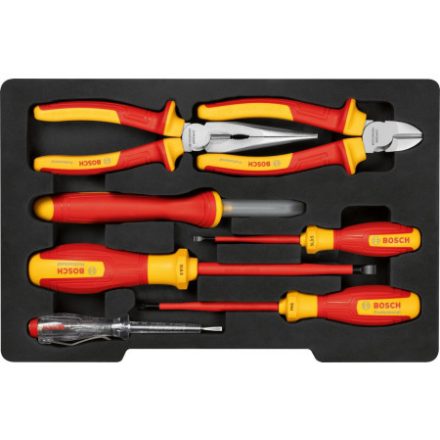 BOSCH Werkzeugsatz 7-teilig bis 1000 V isoliertes CrV