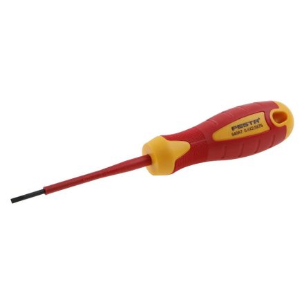 FESTA Schraubendreher flach 3 x 75 mm isoliert bis 1000 V