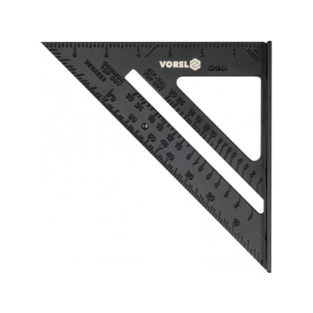 VOREL Fuß rechtwinkliges Lineal 250 x 180 mm Aluminium