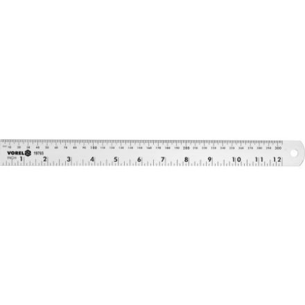 VOREL Lineal 300 mm Aluminium