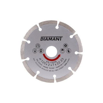 DIAMANT Diamant-Trennscheibe 125 x 2,0 x 7,0 x 22,2 mm segmentiert