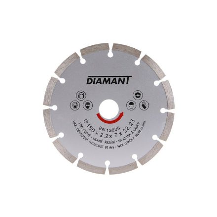 DIAMANT Diamant-Trennscheibe 150 x 2,2 x 7,0 x 22,2 mm segmentiert