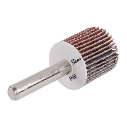 Fächerschleifscheibe mit Stift 20 x 20 x 6 mm / P80