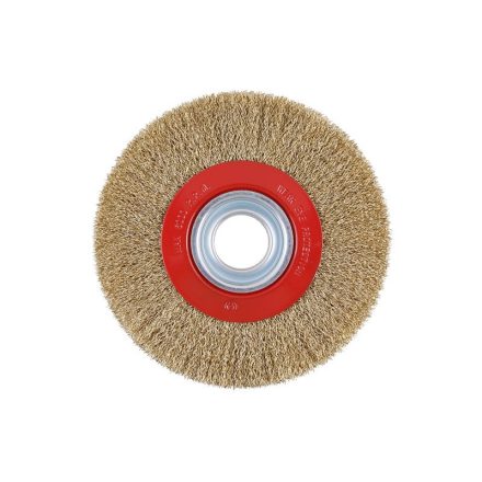 FESTA Rundbürste 175 x 32 mm mit Verjüngungsringen, Messingbeschichtung