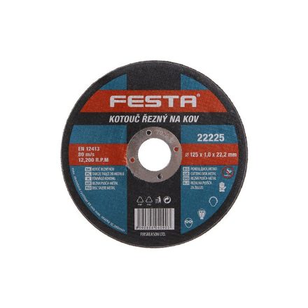 FESTA Trennscheibe für Metall 125 x 1,0 x 22,2 mm Inox
