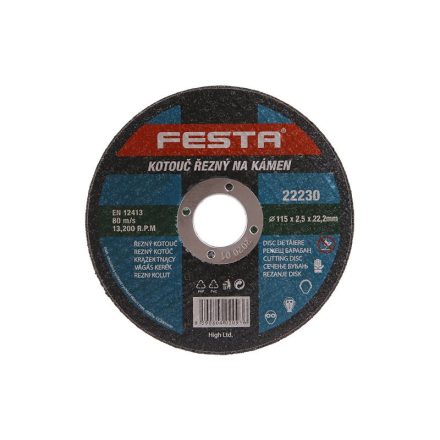 FESTA Trennscheibe für Stein 115 x 2,5 x 22,2 mm