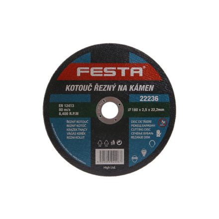 FESTA Trennscheibe für Stein 180 x 2,5 x 22,2 mm
