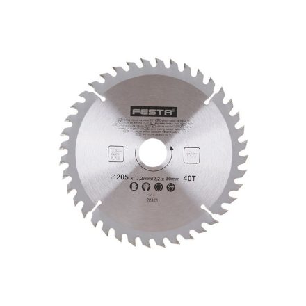 FESTA Sägeblatt für Holz 205 x 30 x 2,2 mm / 40Z