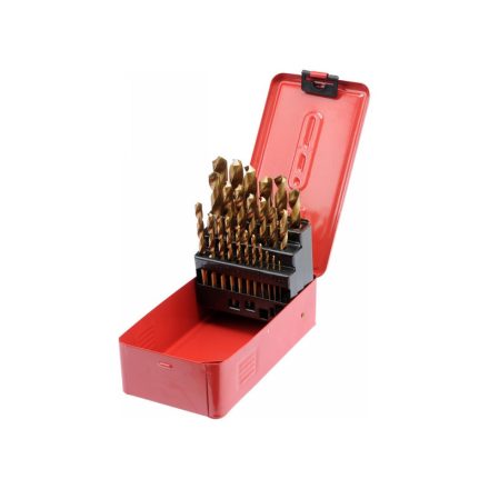 STHOR Spiralbohrer-Set 13-teilig 1-13 mm HSS-Titan