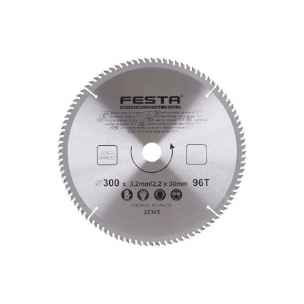 FESTA Sägeblatt für Holz 300 x 30 x 2,2 mm / 96T