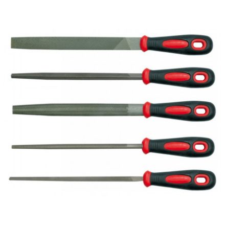 VOREL Feilenset 5-teilig 200 mm / #2 mittel