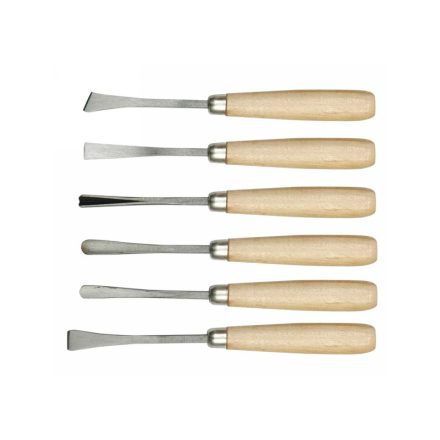 Holzmeißel-Set mit 6-teiligem Holzgriff