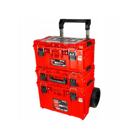 QBRICK SYSTEM PRIME Rollender Werkzeugkasten Rot Ultra HD Custom SET 2