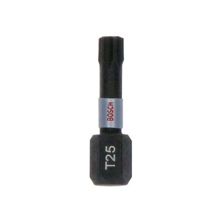 BOSCH Bit Spitze T25 x 25 mm 1/4" Tic Tac Box Impact Control (25 Stück)