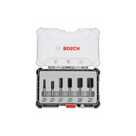 BOSCH Nutfräser-Set 6-teilig mit 8 mm Spannfutter