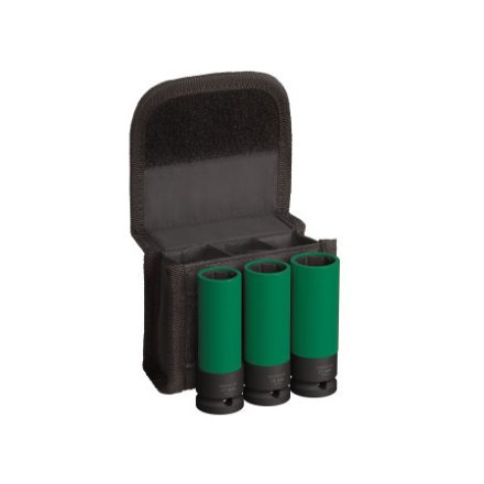 BOSCH PRO Alufelgen Steckschlüssel-Set 3-teilig 1/2" 17/19/21 mm CrMo