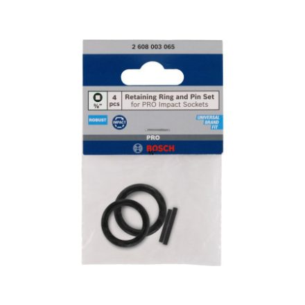 BOSCH PRO Befestigungsring und Stift für 3/8" Steckschlüssel