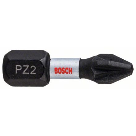 BOSCH Bit-Spitze PZ2 x 25 mm 1/4" Impact Control (2 Stück)