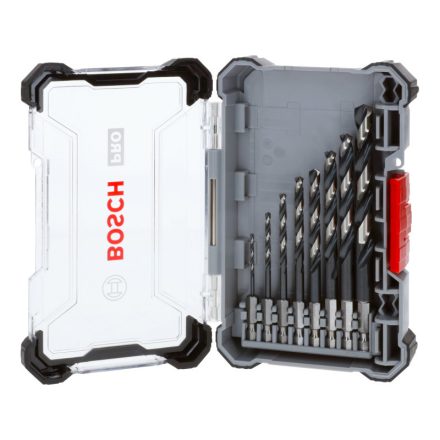 BOSCH PRO Schlangenbohrer Set, 8 Teile 2,0 - 10 mm HSS-G Bit Aufnahme