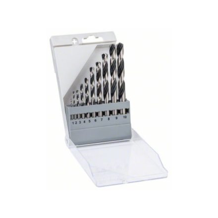 BOSCH Schneckenbohrer-Set 10-teilig 1,0 - 10,0 mm HSS PointTeQ