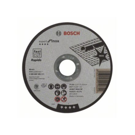 BOSCH Trennscheibe für Metall 125 x 1,0 x 22,2 mm gerade Expert für Inox - Rapido