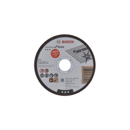 BOSCH Trennscheibe für Metall 115 x 1,6 x 22,2 mm gerade inox WA 60 T BF