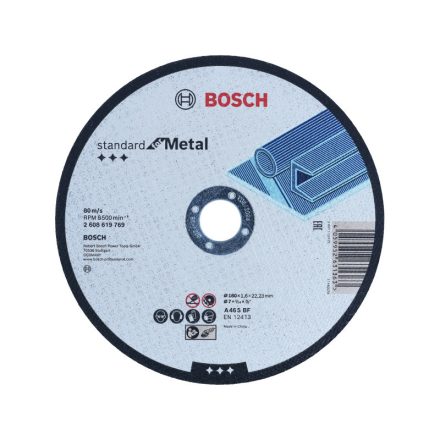 BOSCH Vágókorong fémre 180 x 1,6 x 22,2 mm hajlított Standard for Metal A 46 S BF