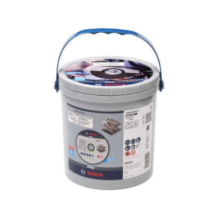 BOSCH PRO Trennscheibe für Inox/Metall 125 x 1,0 x 22,2 mm St. Steel & Metal im Eimer (100 Stück)