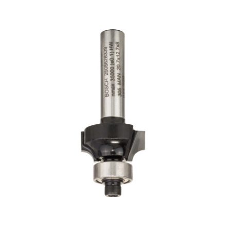 BOSCH Hartmetall-Kantenfräser mit Kugellager 20,7 (r=4 mm) x 10,5 x 53 x 8 mm