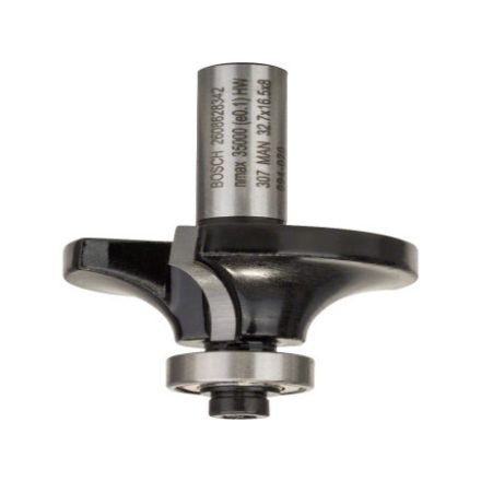 BOSCH Hartmetall-Abrundfräser mit Kugellager 32,7 (r=10 mm) x 16,5 x 57 x 8 mm