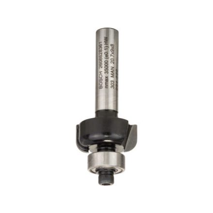 BOSCH Hartmetall-Kugellager-Hohlkehlfräser 20,7 (r=4 mm) x 9 x 53 x 8 mm