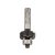 BOSCH Hartmetall-Kugellager-Hohlkehlfräser 20,7 (r=4 mm) x 9 x 53 x 8 mm