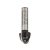 BOSCH Hartmetall-Hohlkehlfräser 16,0 (r=8 mm) x 12,4 x 45 x 8 mm